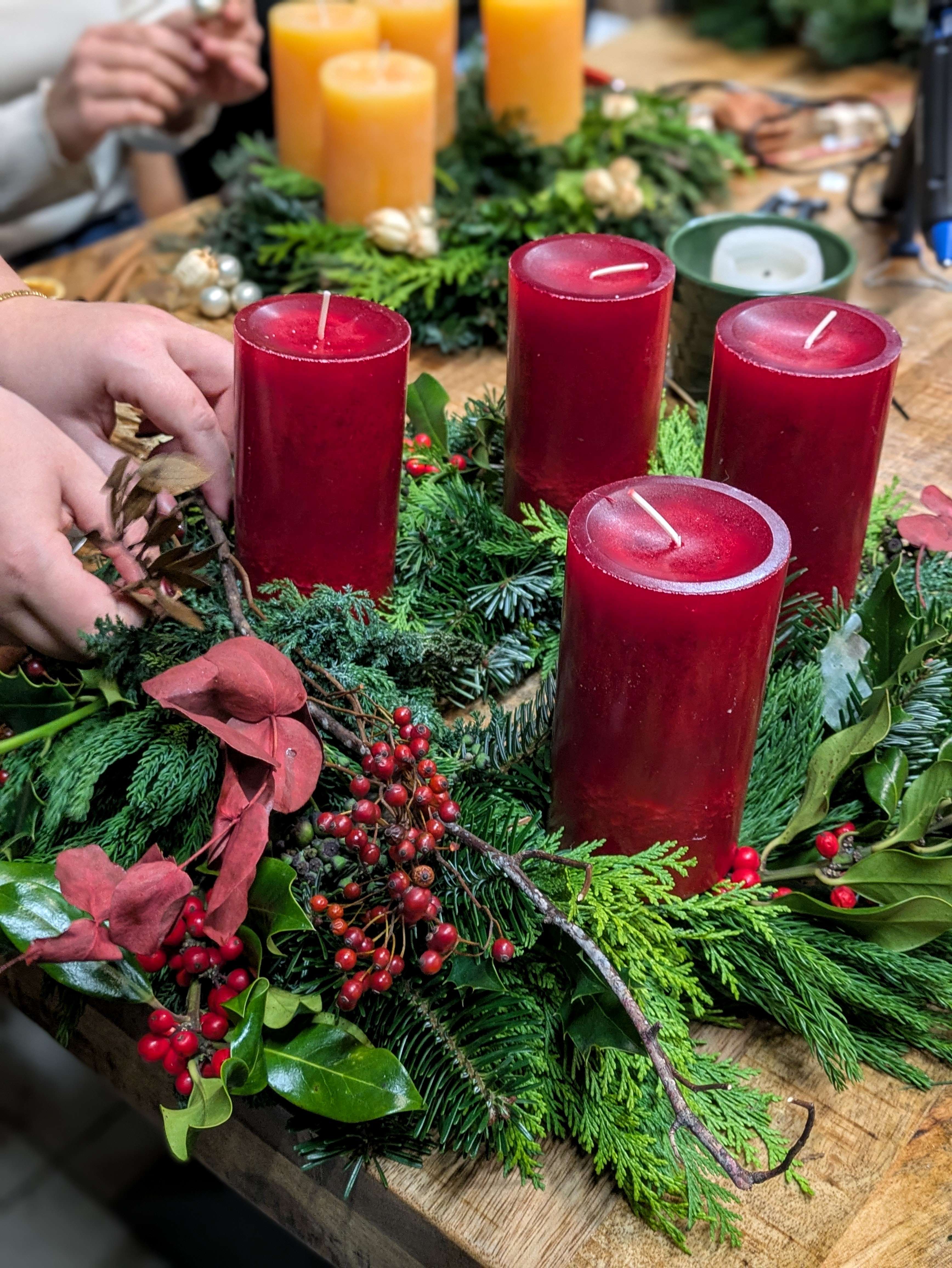 Adventskranz selbst binden
