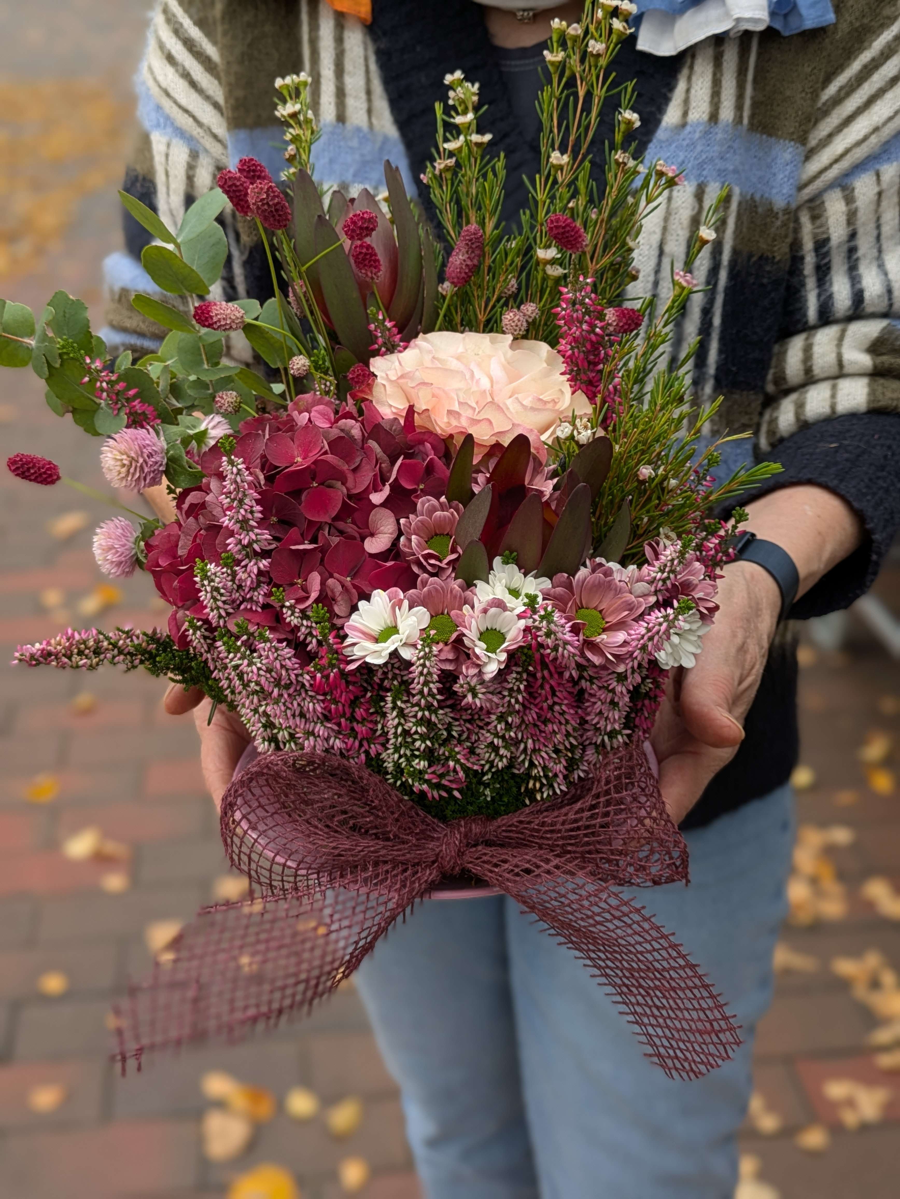 Herbstliches Blütennest - Dein florales Herbstgesteck