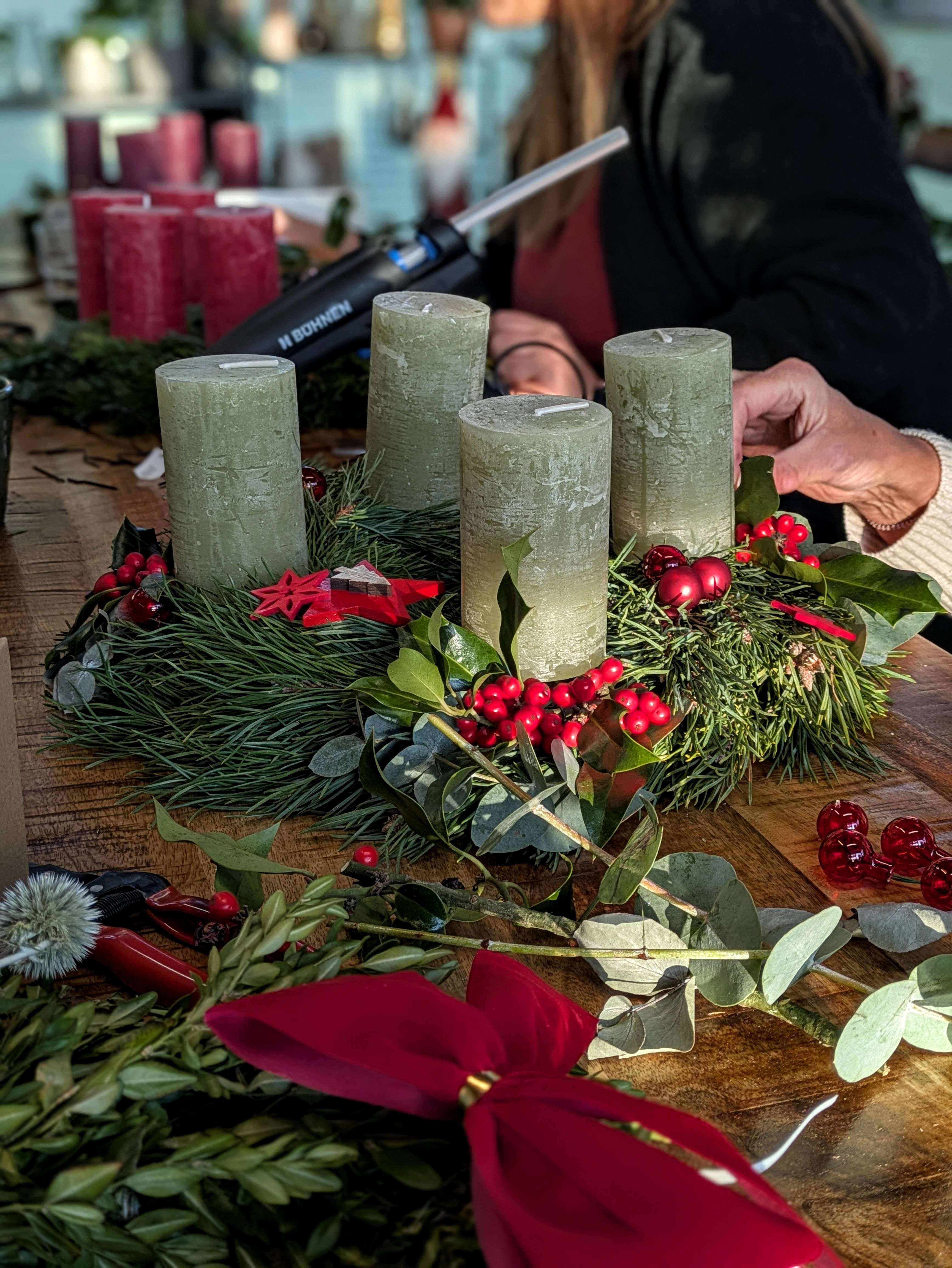 Adventskranz selbst binden