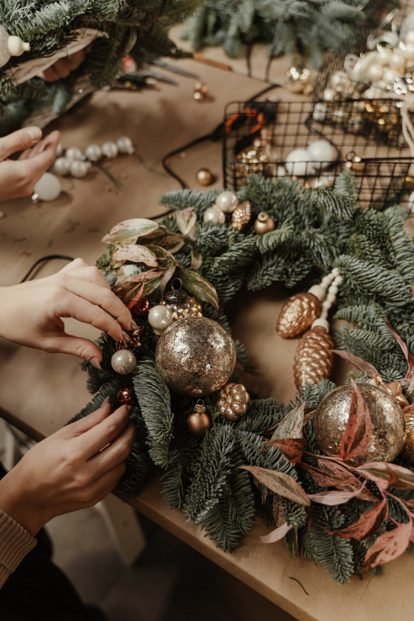 Adventskranz selbst binden