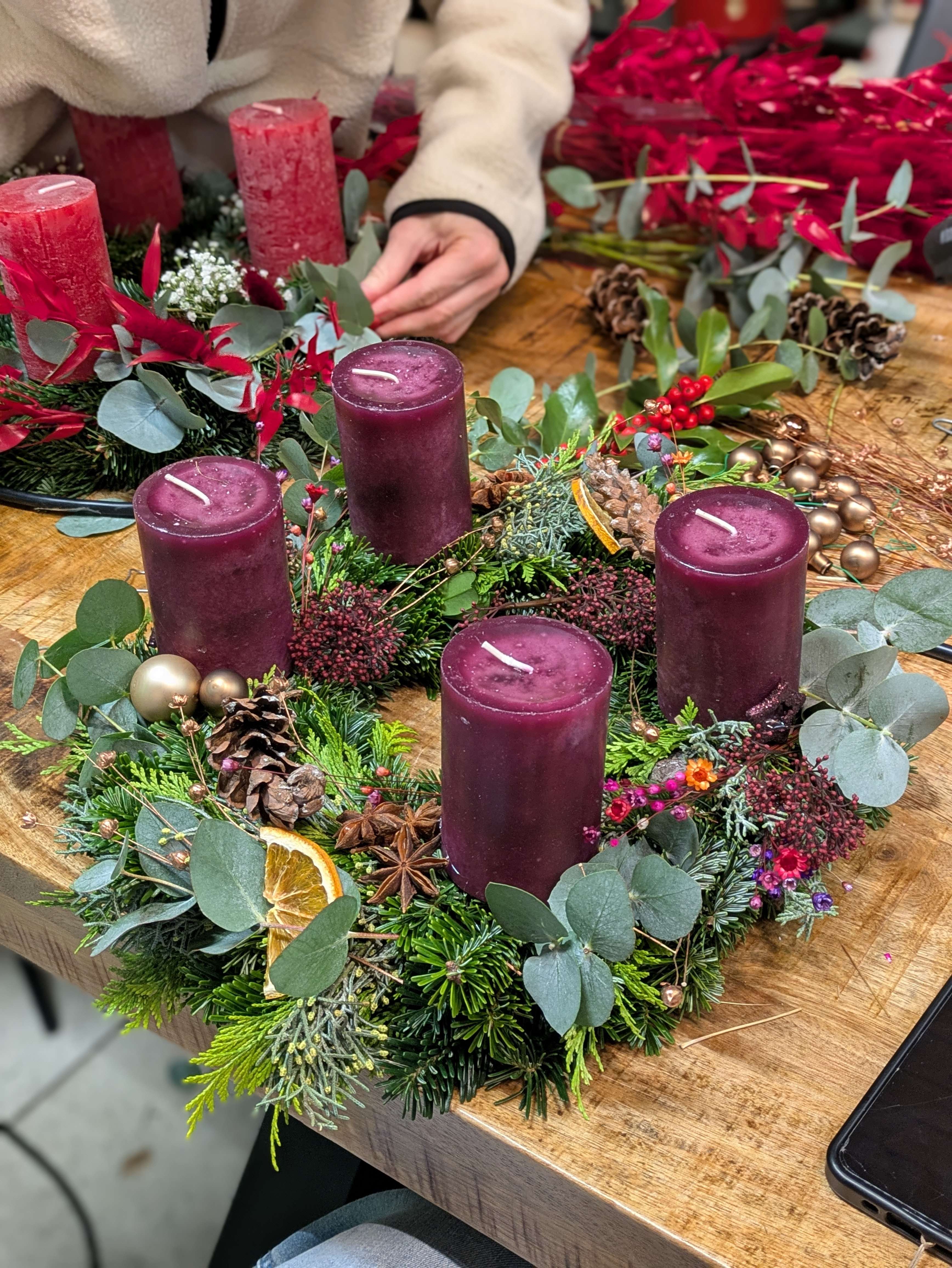 Adventskranz selbst binden